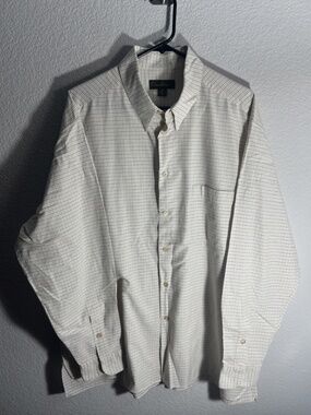 Ermenegildo Zegna Dress Shirt Mens 44-17 1/2 Blue Business Casual Office Career